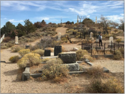 Comstock Cemetery, outside of Virginia City, NV